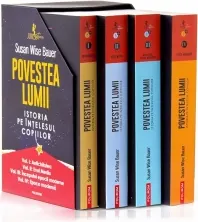 Coperta cărții Povestea lumii. Istoria pe intelesul copiilor. Set 4 volume + caseta de colectie