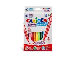 Coperta cărții Carioca Birello varf dublu 12 culori/set