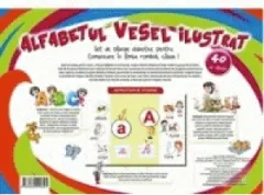 Coperta cărții Alfabetul vesel ilustrat. 40 de planse A3