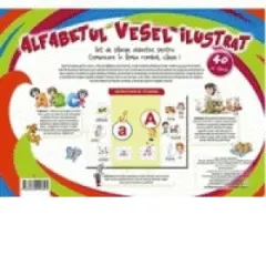 Coperta cărții Alfabetul vesel ilustrat. 40 de planse A3