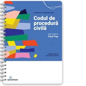 Coperta cărții Codul de procedura civila (actualizat la 15 septembrie 2026)
