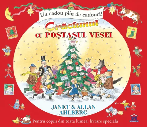 Coperta cărții Craciunul cu Postasul Vesel. Un cadou plin cu cadouri