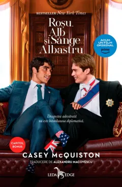 Coperta cărții Roșu, alb și sânge albastru, hardcover tie-in