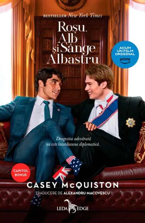 Coperta cărții Roșu, alb și sânge albastru, hardcover tie-in