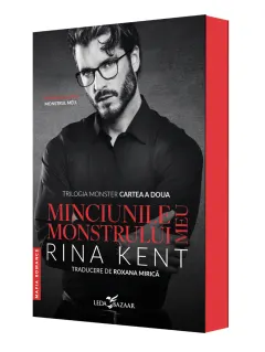 Coperta cărții Minciunile monstrului meu (a doua parte a trilogiei „Monster”)