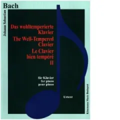 Coperta cărții Bach, Das wohltemperierte Klavier II