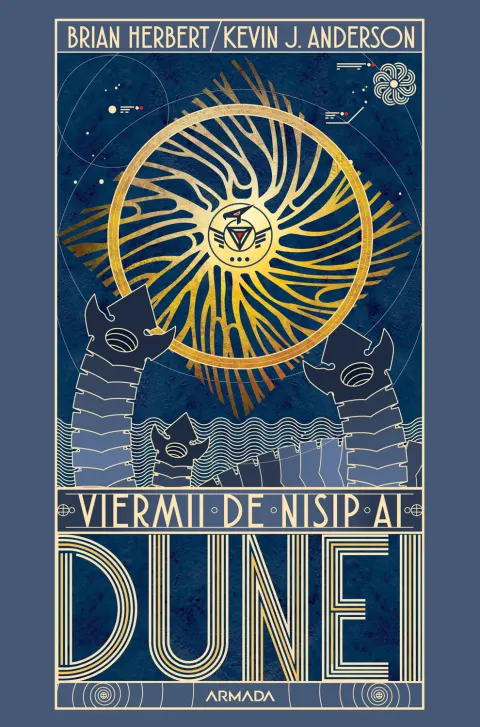 Coperta cărții Viermii de nisip ai Dunei. Seria Dune. Vol.8 - Brian Herbert, Kevin J. Anderson