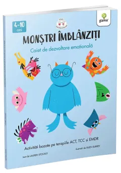 Coperta cărții Monstri imblanziti - Activitati bazate pe terapiile ACT TCC si EMDR