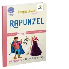 Coperta cărții Rapunzel. Carte cu abtibilduri pentru citit pe silabe