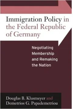 Coperta cărții Immigration policy in the Federal Republic of Germany