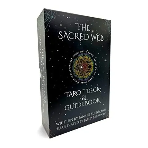 Coperta cărții Sacred Web Tarot, Jannie Bui Brown, James W. Brown IV