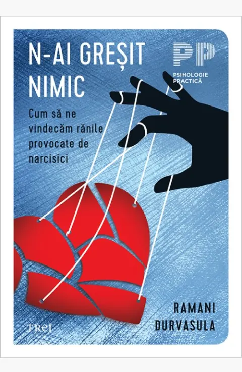 Coperta cărții N-ai greșit nimic. Cum să ne vindecăm rănile provocate de narcisici - Dr. Ramani Durvasula