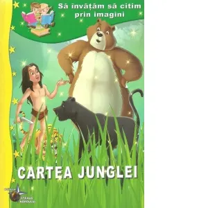 Coperta cărții Sa invatam sa citim prin imagini: Cartea junglei