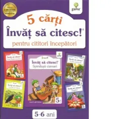 Coperta cărții Pachet Invat sa citesc! Nivelul 0. 5 carti interactive pentru cititorii incepatori I