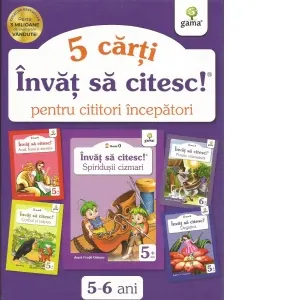 Coperta cărții Pachet Invat sa citesc! Nivelul 0. 5 carti interactive pentru cititorii incepatori I