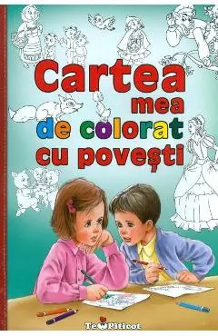 Coperta cărții Cartea mea de colorat cu povesti