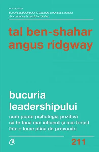 Coperta cărții Bucuria leadershipului