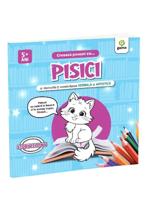 Coperta cărții Creeaza povesti cu... PISICI