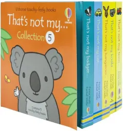 Coperta cărții Usborne Touchy-Feely Books That's Not my... Collection 5: 5 Books Set (Train, Koala, Kangaroo, Car, Badger)