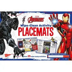 Coperta cărții Marvel Avengers: Wipe-clean Activity Placemats