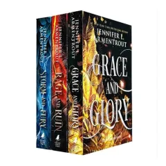 Coperta cărții The Harbinger Series 3 Books Set by Jennifer L. Armentrout (Storm and Fury, Rage and Ruin, Grace and Glory)