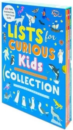 Coperta cărții Lists for Curious Kids Collection 3 Books Box Set By Tracey Turner, Rachel Delahaye (Lists for Curious Kids, Human Body and Animals)