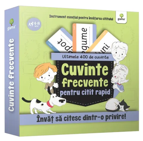 Coperta cărții Kit Ultimele 400 de cuvinte frecvente de citit rapid
