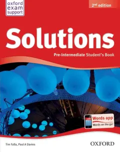 Coperta cărții Solutions 2nd Edition Pre-Intermediate: Student's Book