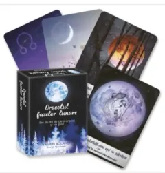 Coperta cărții Oracolul fazelor lunare. Set de 44 de cărți oracol și un ghid