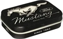 Coperta cărții Cutie metalica de buzunar Ford Mustang - Horse Logo Black