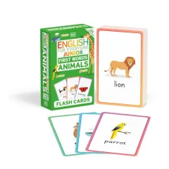 Coperta cărții English for Everyone Junior First Words Animals Flash Cards