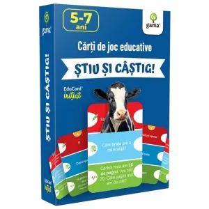 Coperta cărții Carti de joc educative - Stiu si castig
