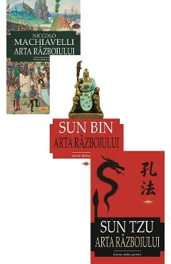 Coperta cărții Pachet 3 carti: Arta razboiului - Sun Tzu, Sun Bin, Niccolo Machiavelli