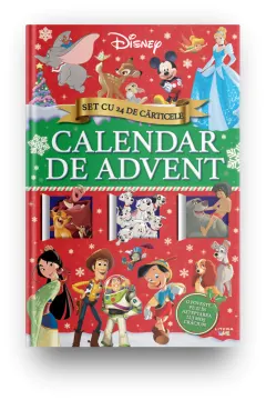 Coperta cărții Disney. Calendar de Advent. Set cu 24 de carticele (transport gratuit)