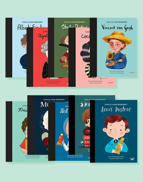 Coperta cărții Pachet 1 Copii cu visuri indraznete (10 volume)