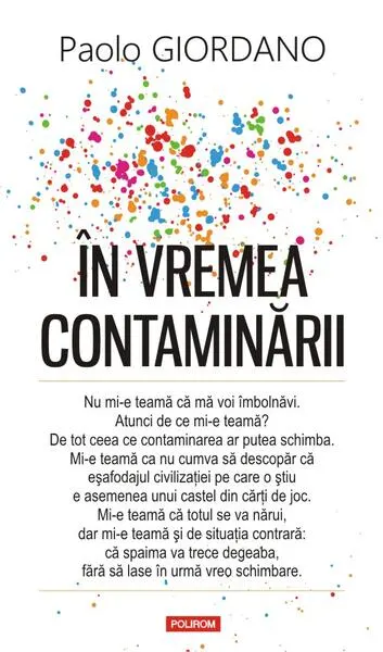 Coperta cărții În vremea contaminării