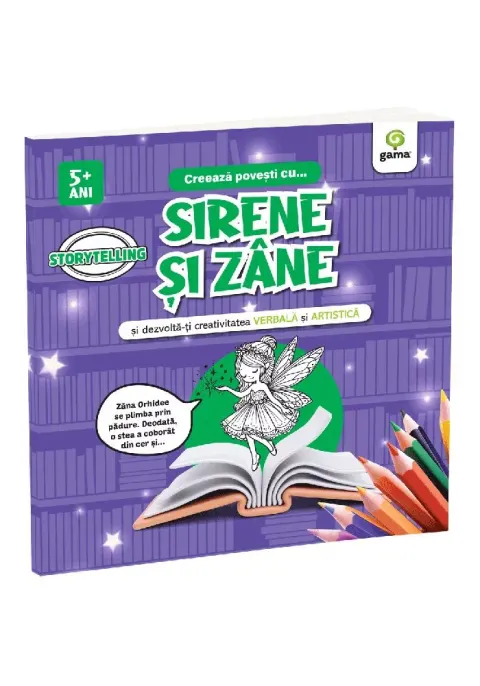 Coperta cărții Creeaza povesti cu... SIRENE SI ZANE