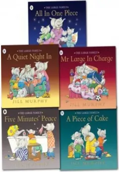 Coperta cărții Large Family Collection Jill Murphy 5 Books Set Children Illustrated Flats