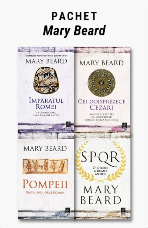 Coperta cărții Pachet Mary Beard. Împăratul Romei/Cei doisprezece Cezari/Pompeii/SPQR - Mary Beard