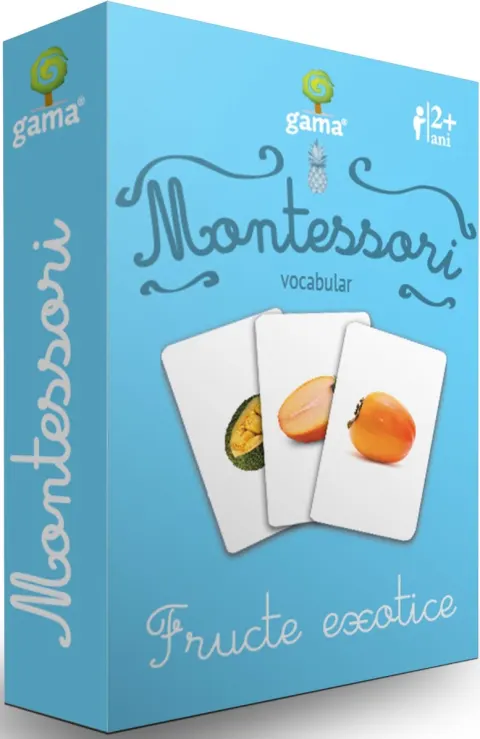 Coperta cărții Montessori. Vocabular: Fructe exotice