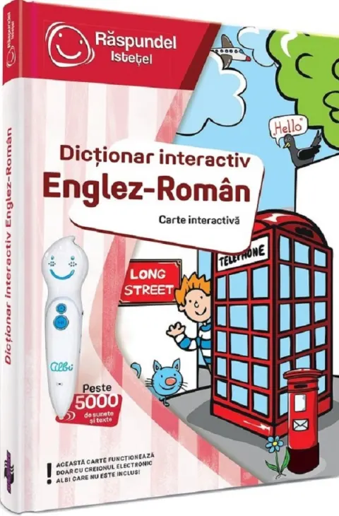 Coperta cărții Raspundel Istetel. Dictionar interactiv Englez-Roman