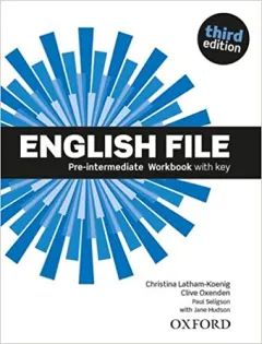 Coperta cărții English File 3E Pre-intermediate Workbook with key