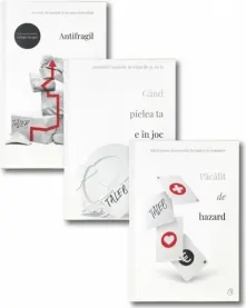 Coperta cărții Pachet 3 carti Nassim Nicholas Taleb: 1. Cand pielea ta e in joc; 2. Antifragil; 3. Pacalit de hazard