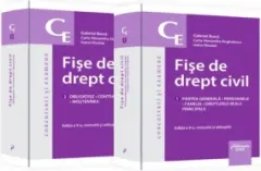 Coperta cărții Fise de drept civil. Editia a 9-a. Partea generala. Persoanele. Familia. Drepturile reale principale. Obligatiile. Contractele. Mostenirea