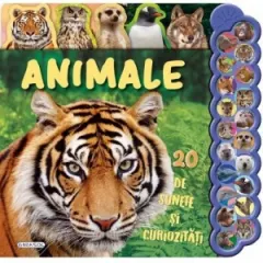 Coperta cărții 20 de sunete si curiozitati. Animale