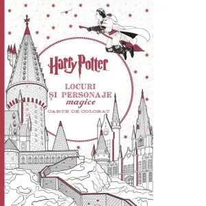 Coperta cărții Harry Potter. Carte de colorat. Locuri si personaje magice