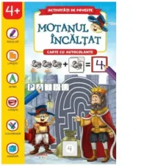 Coperta cărții Activitati de poveste. Motanul incaltat. Carte cu autocolante
