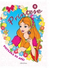 Coperta cărții Printese, numarul 5. Picteaza cu apa! + pensula