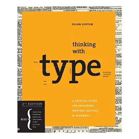 Coperta cărții Thinking with type : a critical guide for designers, writers, editors, & students