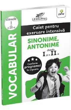 Coperta cărții Vocabular. Caiet pentru exersare intensiva - Clasele 1-2